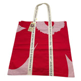 MARIMEKKO CARRIER MD UNIKKO トートバック　PDPK304 093346 レッド ピンク コットン79％、リネン21％ レディース トートバッグ