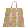 MARIMEKKO CARRIER TASARAITA トートバック LPKY320 093347 ピンク イエロー コットン79％、リネン21％ レディース トートバッグ