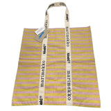 MARIMEKKO CARRIER TASARAITA トートバック LPKY320 093347 ピンク イエロー コットン79％、リネン21％ レディース トートバッグ