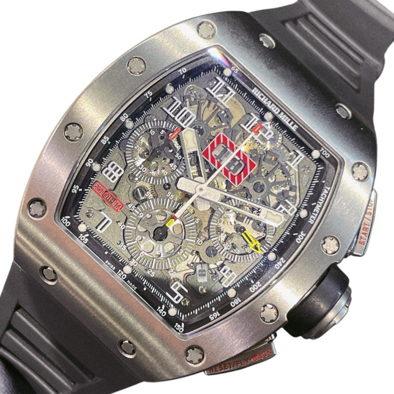 リシャール・ミル RICHARD MILLE フェリペマッサ　ブラック RM011-FM スケルトン チタン メンズ 腕時計