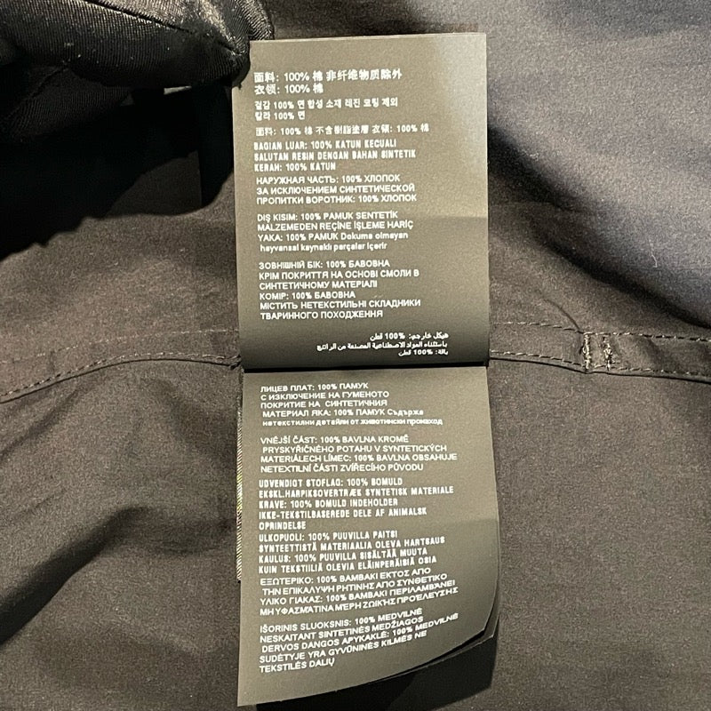 プラダ PRADA バイカラーオーバートレンチコート SGC546 ブラック コットン メンズ トレンチコート