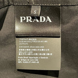 プラダ PRADA バイカラーオーバートレンチコート SGC546 ブラック コットン メンズ トレンチコート
