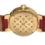 ルイ・ヴィトン LOUIS VUITTON タンブールスリム　PM モノグラム Q12MR シルバーモノグラム文字盤 K18ピンクゴールド クオーツ レディース 腕時計