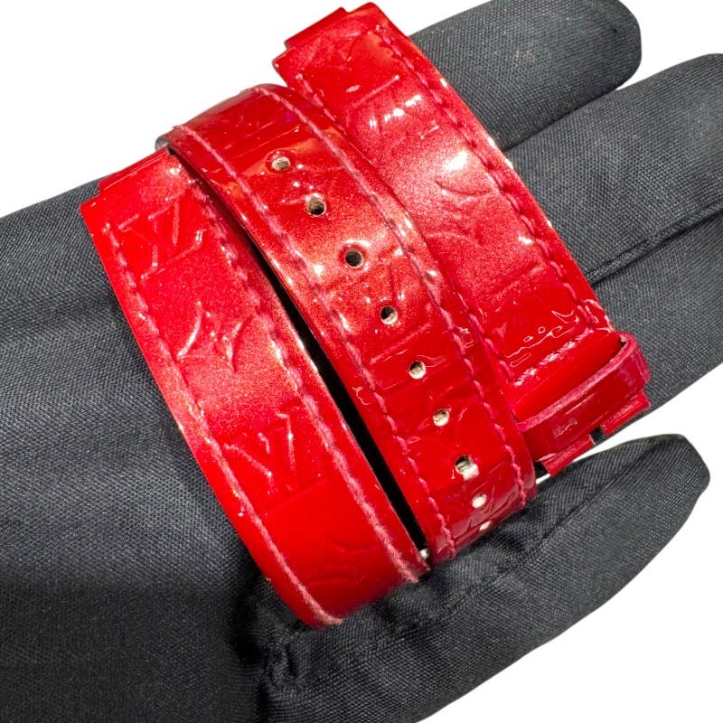 ルイ・ヴィトン LOUIS VUITTON タンブールスリム　PM モノグラム Q12MR シルバーモノグラム文字盤 K18ピンクゴールド クオーツ レディース 腕時計