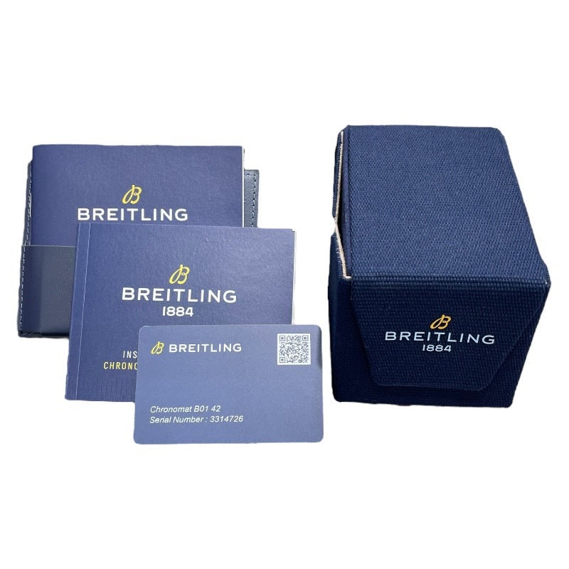 ブライトリング BREITLING クロノマットB01 ジャパンエディション AB0134 ブラック SS メンズ 腕時計