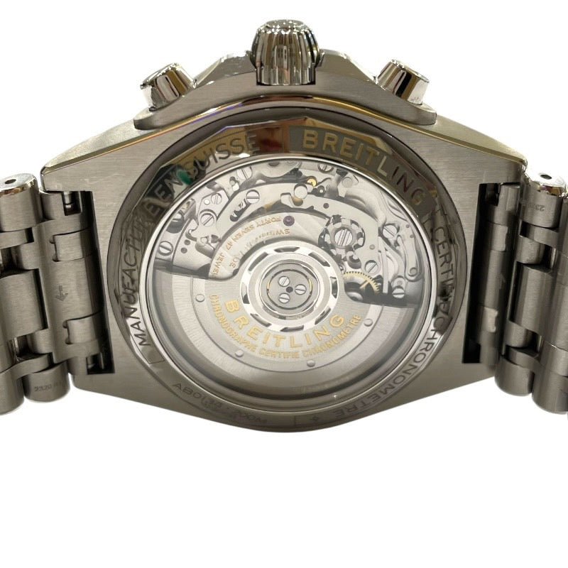 ブライトリング BREITLING クロノマットB01 ジャパンエディション AB0134 ブラック SS メンズ 腕時計