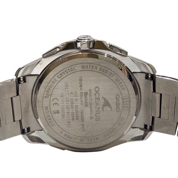 カシオ CASIO オシアナスマンタ　 OCW-S4000C-1AJF チタン クオーツ メンズ 腕時計