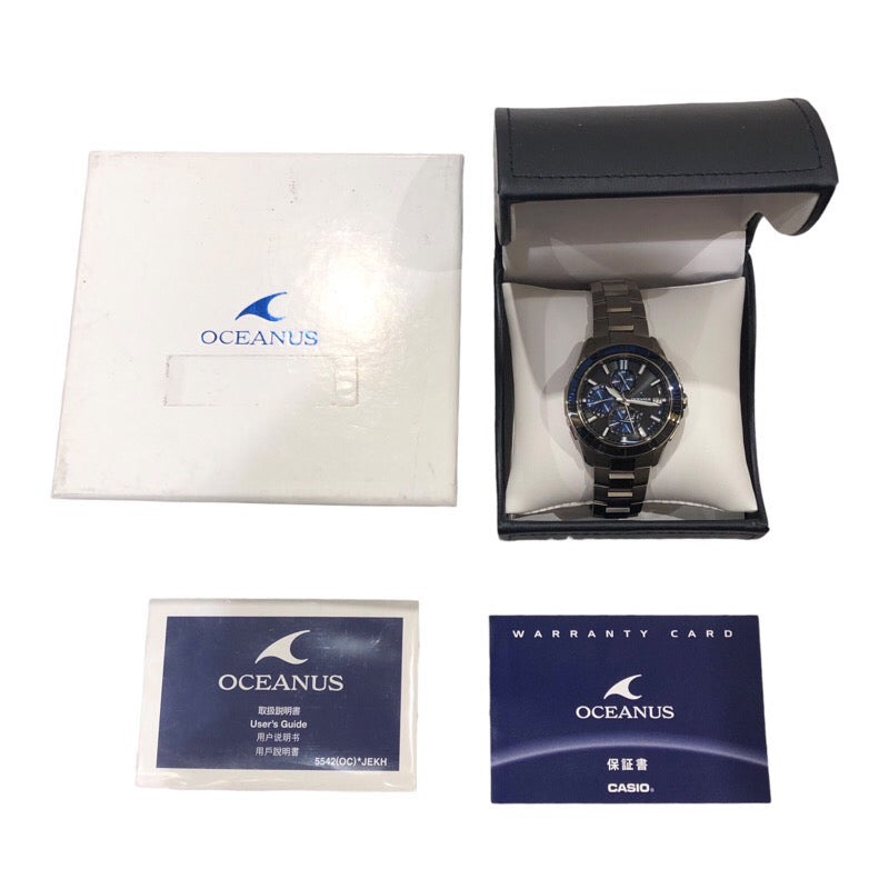 カシオ CASIO オシアナスマンタ　 OCW-S4000C-1AJF チタン クオーツ メンズ 腕時計