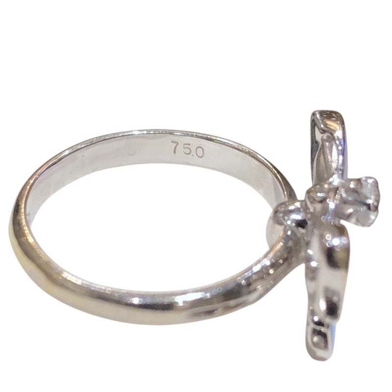クリスチャン・ディオール Christian Dior ピンキーリング #41 750WG ダイヤモンド ジュエリー