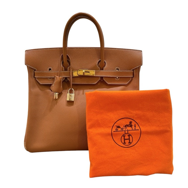 エルメス HERMES オータクロア32 ▢E刻 ゴールド/ゴールド金具 クシュベル ユニセックス ハンドバッグ