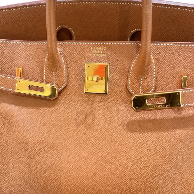 エルメス HERMES オータクロア32 ▢E刻 ゴールド/ゴールド金具 クシュベル ユニセックス ハンドバッグ