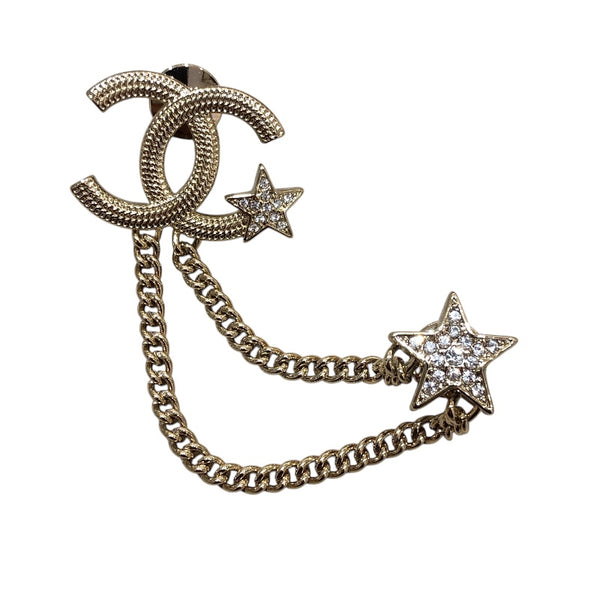 シャネル CHANEL ココマークスターブローチ メタル/ストラス アクセサリー