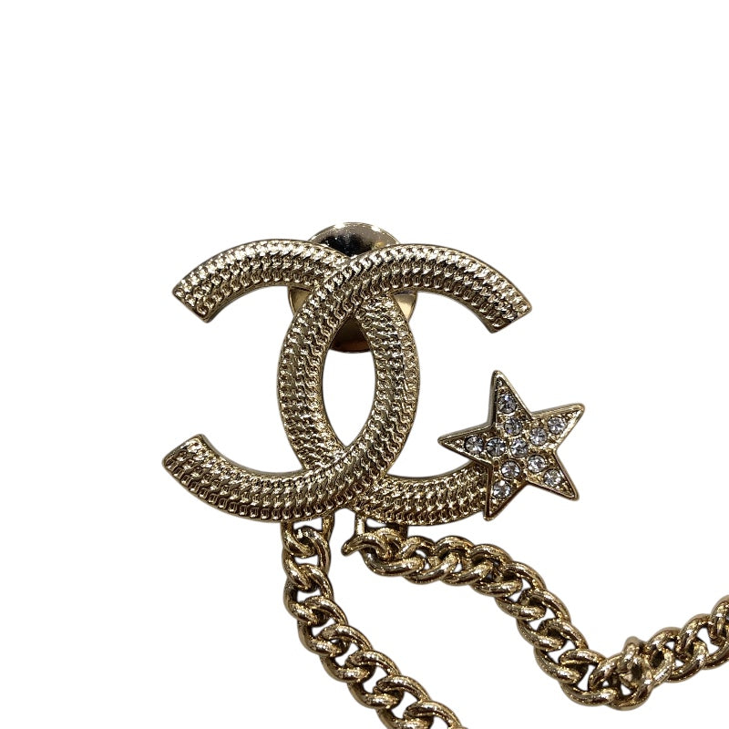 シャネル CHANEL ココマークスターブローチ メタル/ストラス アクセサリー