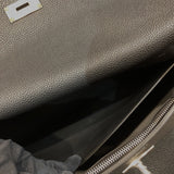 エルメス HERMES ケリー42 マキシ W刻 ブラック SV金具 トゴ メンズ ハンドバッグ