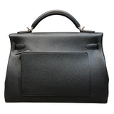 エルメス HERMES ケリー42 マキシ W刻 ブラック SV金具 トゴ メンズ ハンドバッグ