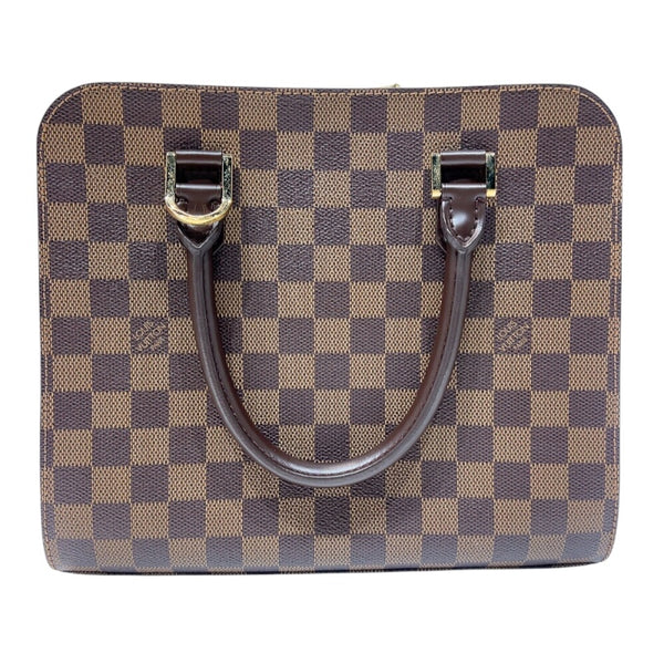 ルイ・ヴィトン LOUIS VUITTON トリアナ N51155 ブラウン　ゴールド金具 ダミエ レディース ハンドバッグ