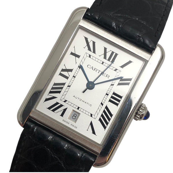 カルティエ Cartier タンクソロ LM W5200027 SS 自動巻き メンズ 腕時計