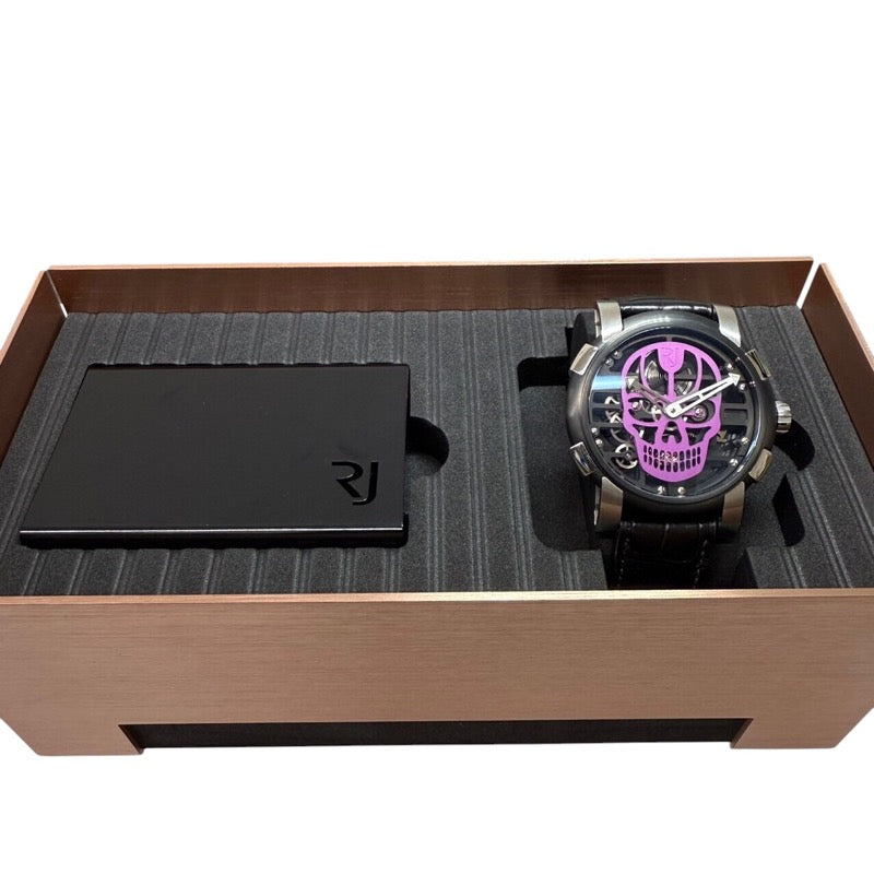 ロマン・ジェローム ROMAIN JEROME スカイラブ48 パープルスカル RJ.M.AU.030.22 パープル ステンレススチール |  中古ブランドリユースショップ OKURA(おお蔵)