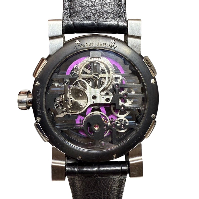 ロマン・ジェローム ROMAIN JEROME スカイラブ48 パープルスカル RJ.M.AU.030.22 パープル ステンレススチール PVD加工 メンズ 腕時計