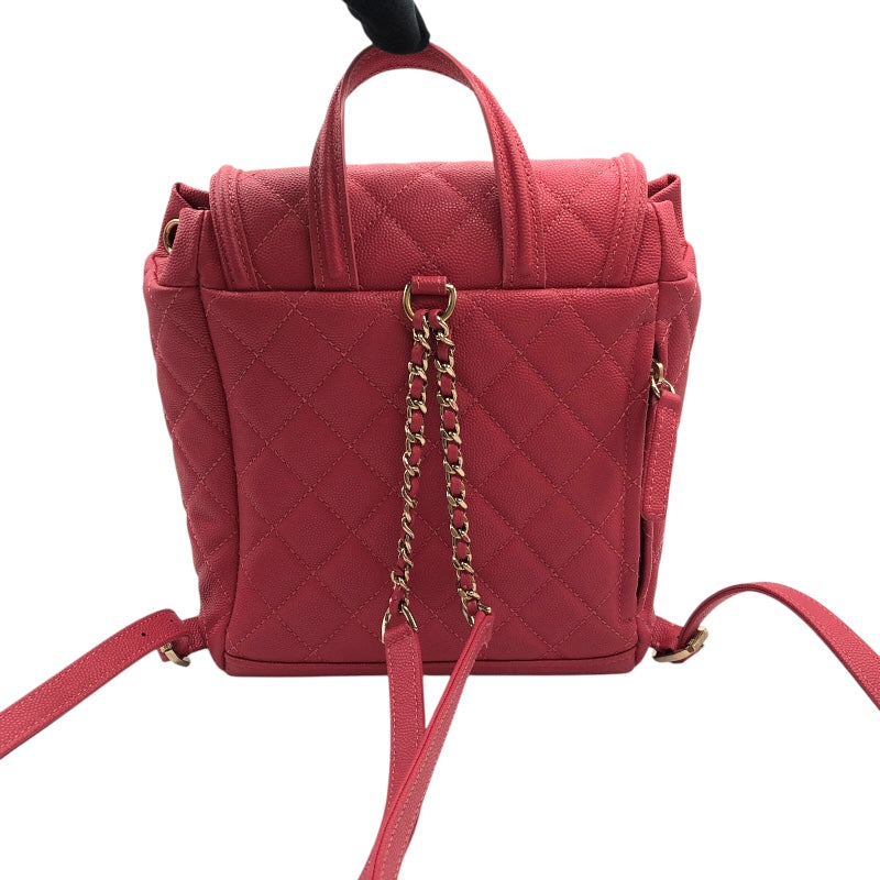 シャネル CHANEL ミニバックパック A57090 ピンク ゴールド金具 CC