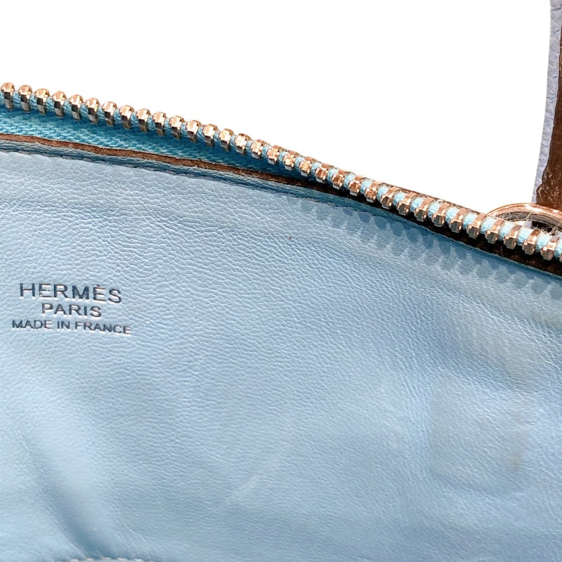 エルメス ボリード27 エプソン ブルーノール シルバー金具 エルメス HERMES ボリード27 D刻 ブルーノール シルバー金具