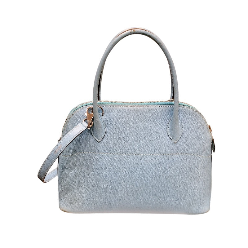 エルメス ボリード27 エプソン ブルーノール シルバー金具 エルメス HERMES ボリード27 D刻 ブルーノール シルバー金具
