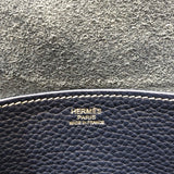 エルメス HERMES アルザン31 □R刻印 ブルーサフィール・シルバー金具 トリヨン レディース ショルダーバッグ