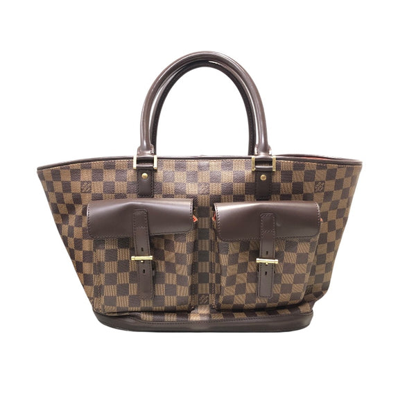 ルイ・ヴィトン LOUIS VUITTON マノクスGM N51120 ブラウン ダミエキャンバス レディース トートバッグ