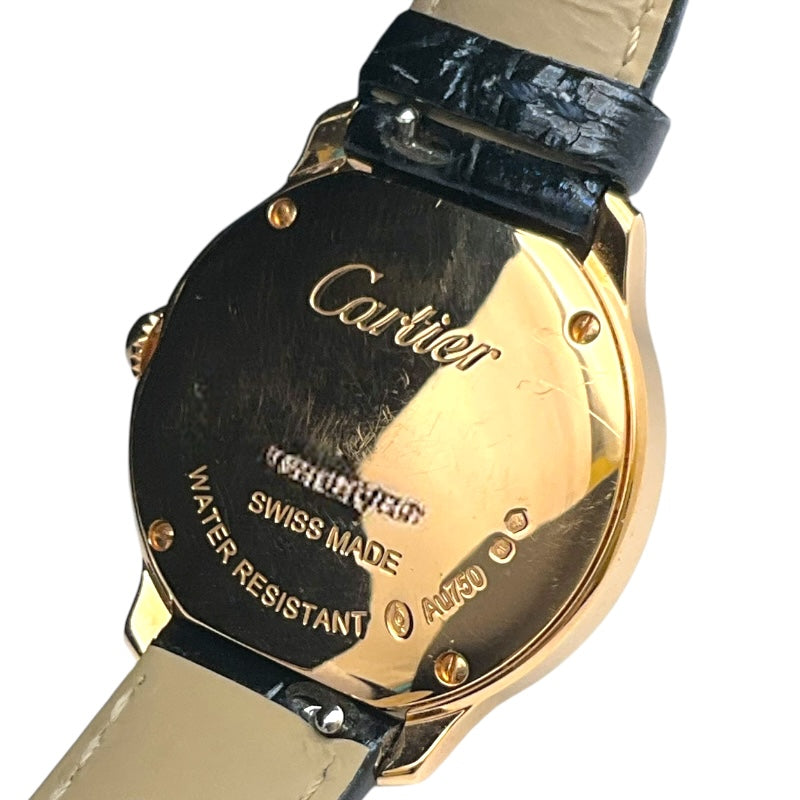 カルティエ Cartier ロンド　ルイ　カルティエ WJRN0009 K18ピンクゴールド レザーベルト レディース 腕時計