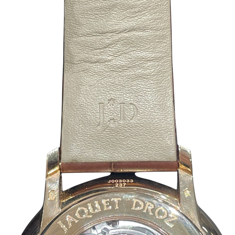 ジャケ・ドロー JAQUET DROZ グランセコンド J003033442 ピンクゴールド/革ベルト 自動巻き メンズ 腕時計