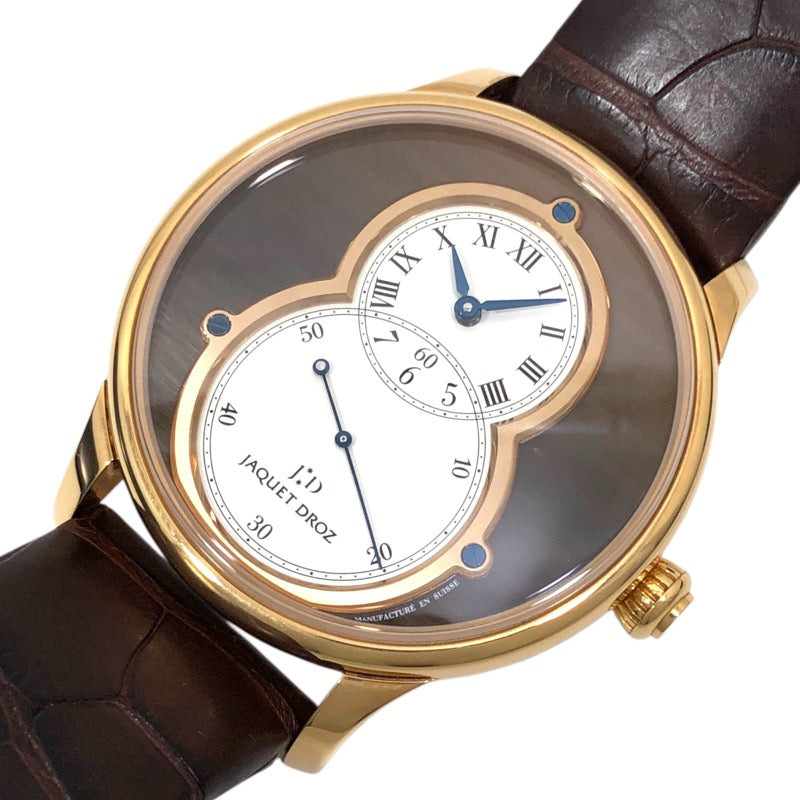 ジャケ・ドロー JAQUET DROZ グランセコンド J003033442 K18PG/レザーストラップ 自動巻き メンズ 腕時計
