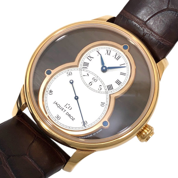 ジャケ・ドロー JAQUET DROZ グランセコンド J003033442 K18PG/レザーストラップ 自動巻き メンズ 腕時計