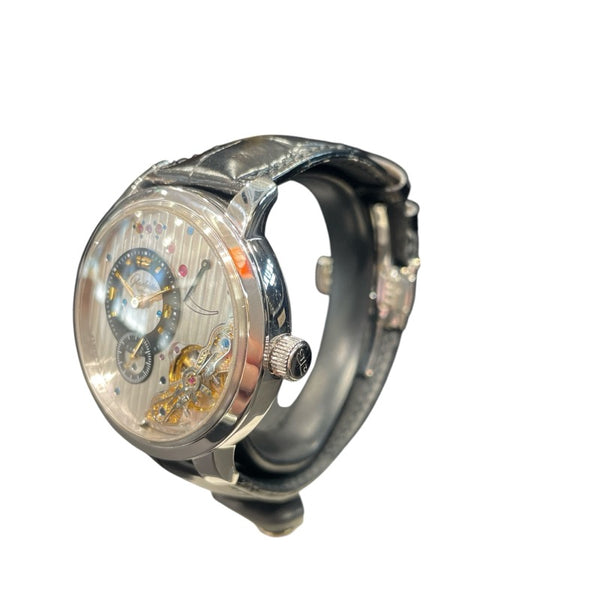 グラスフュッテ・オリジナル GLASHUTTE ORIGINAL パノインバースXL 66-01-04-14-05 K18WG 手巻き メンズ 腕時計