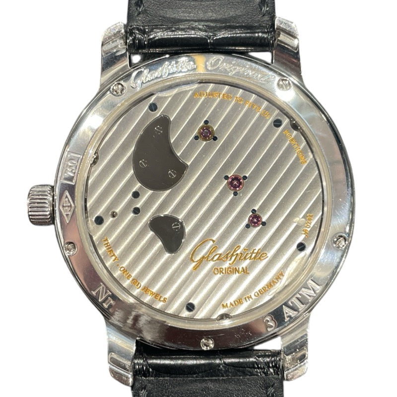 グラスフュッテ・オリジナル GLASHUTTE ORIGINAL パノインバースXL 66-01-04-14-05 K18WG 手巻き メンズ 腕時計