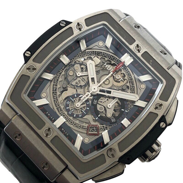 ウブロ HUBLOT スプリット オブ ビッグバン チタニウム 601.NX.0173.LR チタン 自動巻き メンズ 腕時計