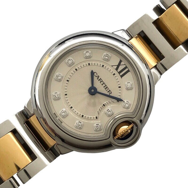 カルティエ Cartier バロンブルードゥカルティエ28ｍｍ WE902030 PG/SS レディース 腕時計