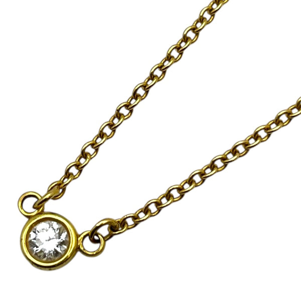 ティファニー TIFFANY＆CO バイザヤードネックレス ゴールド 750YG  アクセサリー