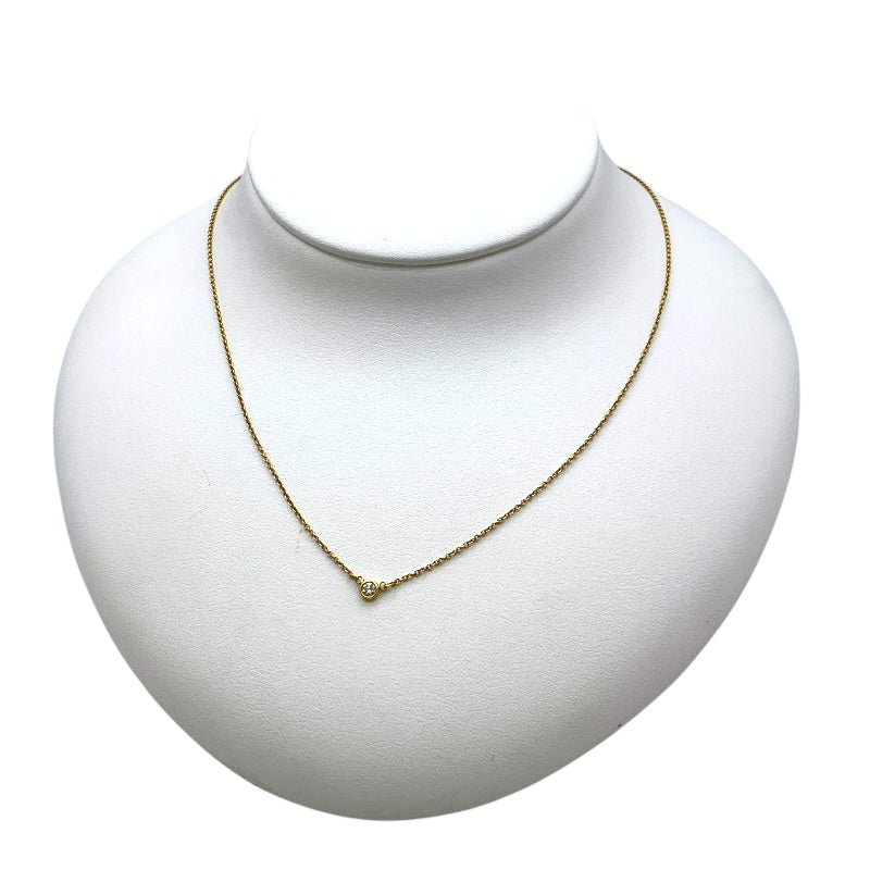 ティファニー TIFFANY＆CO バイザヤードネックレス ゴールド 750YG  アクセサリー