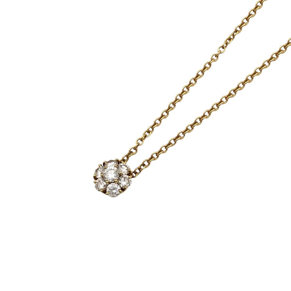 ヴァンクリーフ＆アーペル Van Cleef & Arpels フルーレット ダイヤネックレス K18YG/ダイヤモンド ジュエリー
