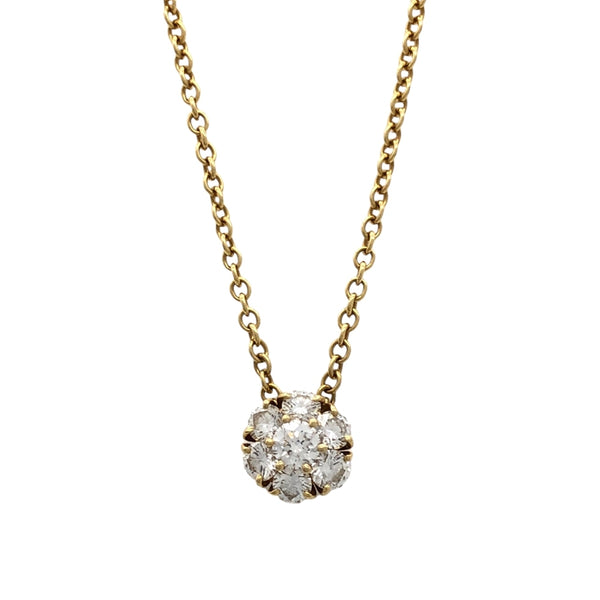 ヴァンクリーフ＆アーペル Van Cleef & Arpels フルーレット ダイヤネックレス K18YG/ダイヤモンド ジュエリー