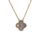 ヴァンクリーフ＆アーペル Van Cleef & Arpels ヴィンテージ アルハンブラ ネックレス K18PG/マザーオブパール ダイヤモンド ジュエリー