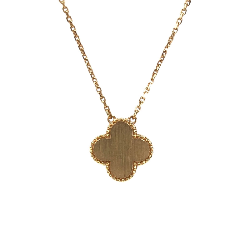 ヴァンクリーフ＆アーペル Van Cleef & Arpels ヴィンテージ アルハンブラ ネックレス K18PG/マザーオブパール ダイヤモンド ジュエリー