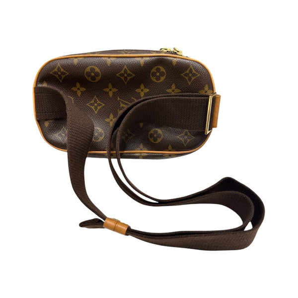 ルイ・ヴィトン LOUIS VUITTON ポシェットガンジュ ブラウン　ゴールド金具 モノグラム レディース ボディバッグ