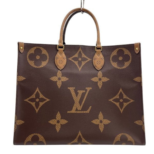 ルイ・ヴィトン LOUIS VUITTON オンザゴーGM M44576 ブラウン モノグラム ジャイアント・リバース レディース トートバッグ