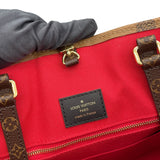 ルイ・ヴィトン LOUIS VUITTON オンザゴーGM M44576 ブラウン モノグラム ジャイアント・リバース レディース トートバッグ