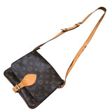ルイ・ヴィトン LOUIS VUITTON カルトシエールMM M51253 モノグラム ブラウン PVC レザー レディース ショルダーバッグ