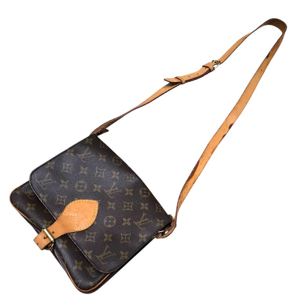 ルイ・ヴィトン LOUIS VUITTON カルトシエールMM M51253 モノグラム ブラウン PVC レザー レディース ショルダーバッグ