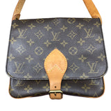 ルイ・ヴィトン LOUIS VUITTON カルトシエールMM M51253 モノグラム ブラウン PVC レザー レディース ショルダーバッグ