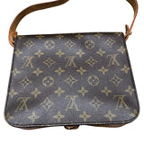 ルイ・ヴィトン LOUIS VUITTON カルトシエールMM M51253 モノグラム ブラウン PVC レザー レディース ショルダーバッグ