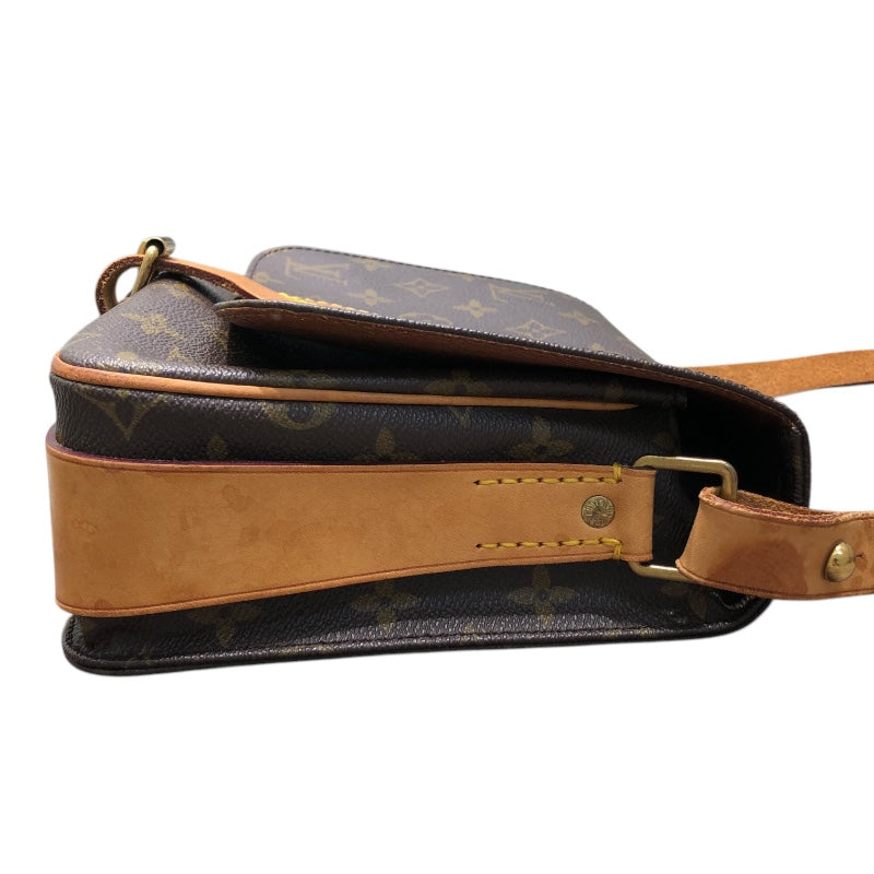 ルイ・ヴィトン LOUIS VUITTON カルトシエールMM M51253 モノグラム ブラウン PVC レザー レディース ショルダーバッグ